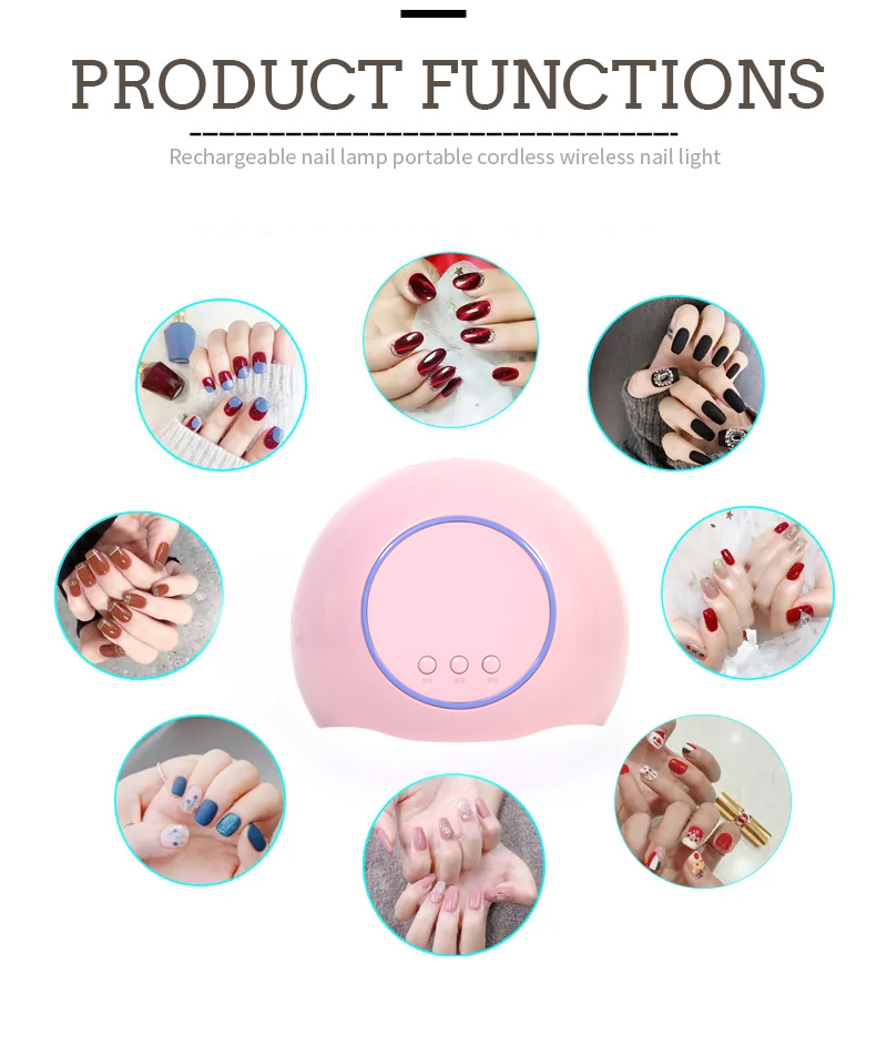 Smart Sensor Nail Lamp Hands-Free